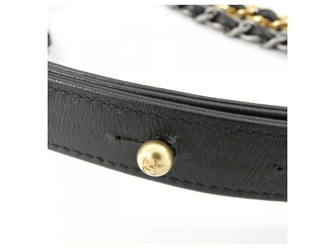 Borsa a Spalla Chanel Gabrielle Line 91810 Nero - vista 7