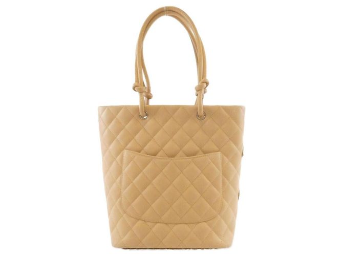 Borsa Chanel Cambon Line 25167 Beige - vista 2