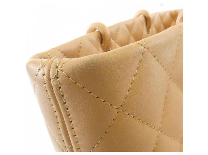 Borsa Chanel Cambon Line 25167 Beige - vista 7