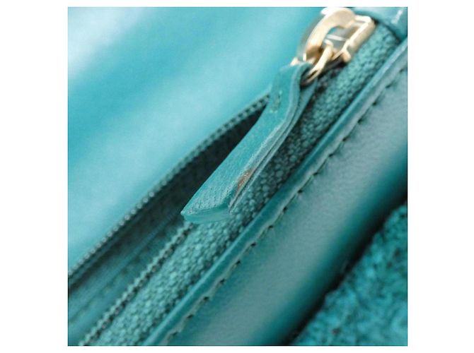 Portafoglio a tracolla con catena Chanel 19 Line AP0985 Verde - vista 10