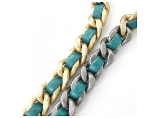 Portafoglio a tracolla con catena Chanel 19 Line AP0985 Verde - vista 7