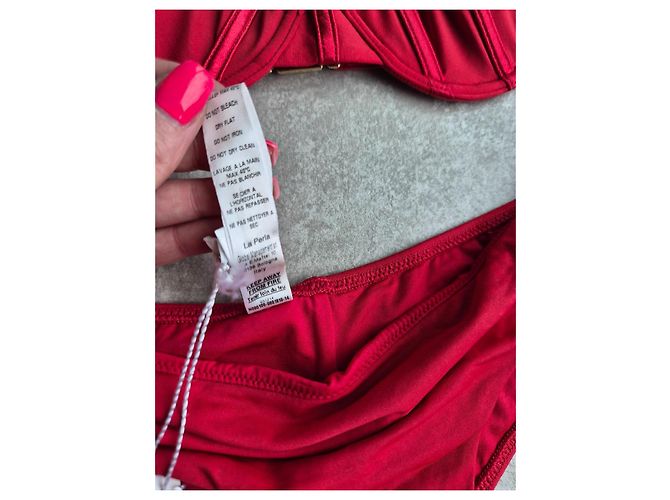 Conjunto Bikini Rojo La Perla Roja - vista 6