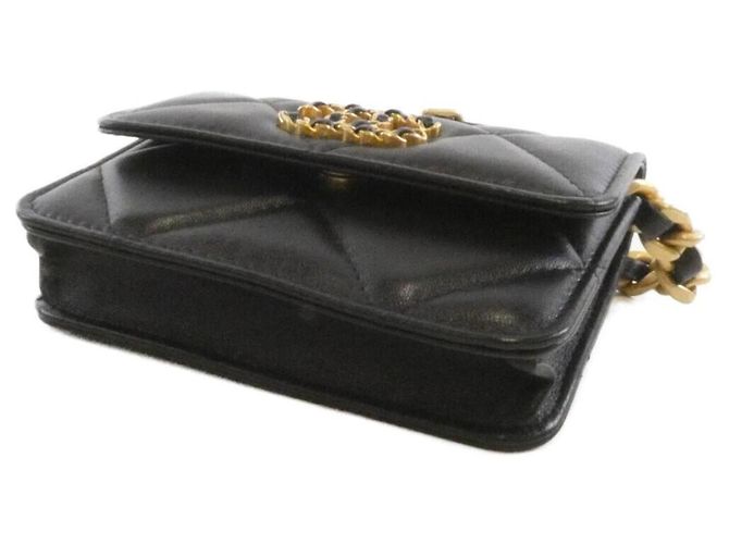 Borsa a tracolla Chanel 19 Line AP2410 Nero - vista 3