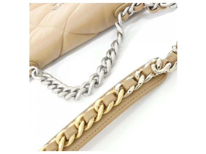 Borsa a Spalla Chanel 19 Line AS1160 Beige - vista 8