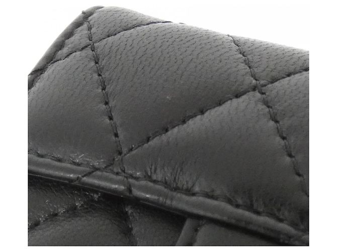 Cartera Chanel Timeless Classic Line AP0230 Negro Burdeos - vista 3