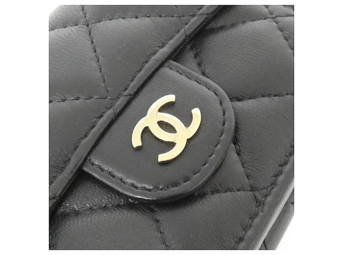 Cartera Chanel Timeless Classic Line AP0230 Negro Burdeos - vista 4
