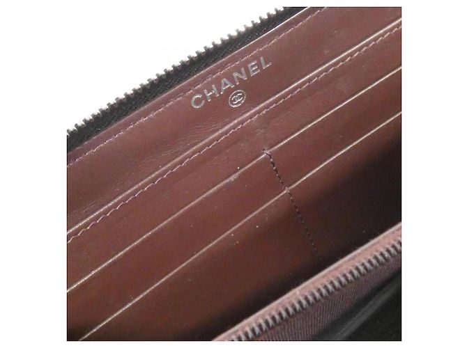 Cartera Chanel Timeless Classic Line AP0242 Negro Burdeos - vista 10