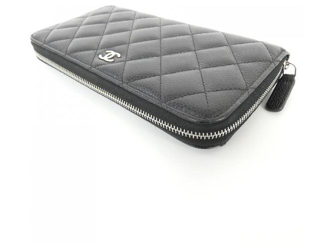 Cartera Chanel Timeless Classic Line AP0242 Negro Burdeos - vista 3