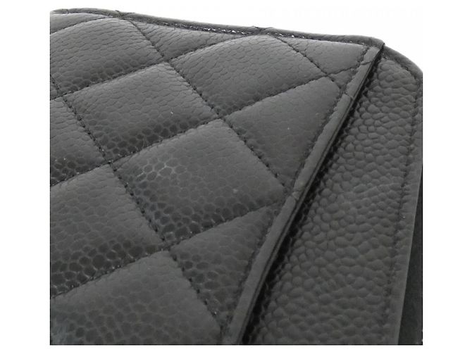 Cartera Chanel Timeless Classic Line AP0242 Negro Burdeos - vista 5