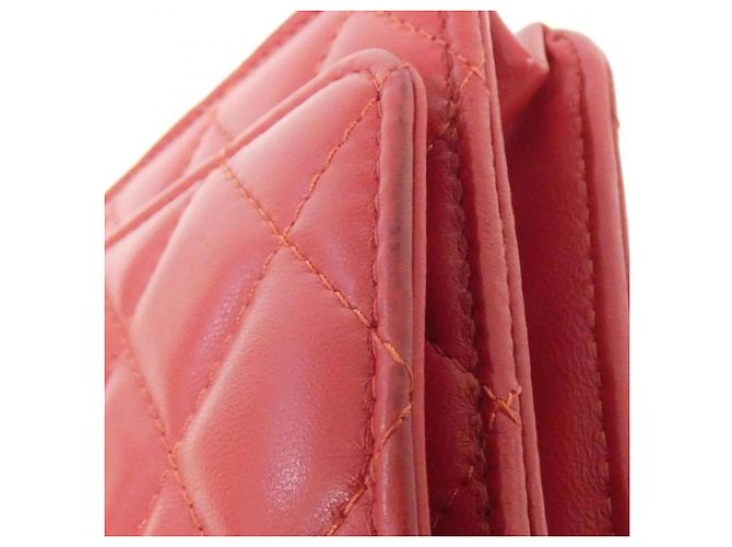 Portafoglio con catena Chanel Timeless Classic Rosso - vista 4