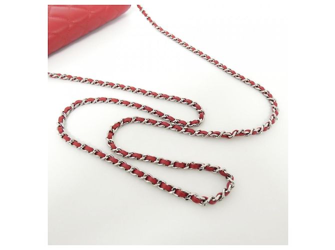 Portafoglio con catena Chanel Timeless Classic Rosso - vista 6