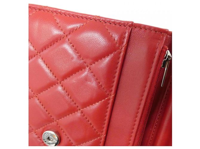 Portafoglio con catena Chanel Timeless Classic Rosso - vista 8