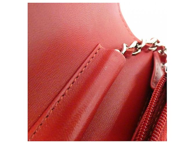 Portafoglio con catena Chanel Timeless Classic Rosso - vista 9