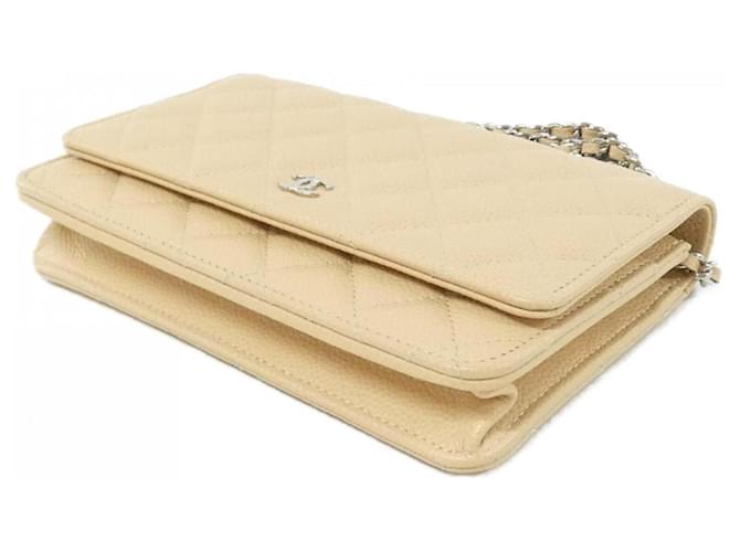 Chanel Timeless Classic Line AP0250 Chain Wallet Beige - vista 3