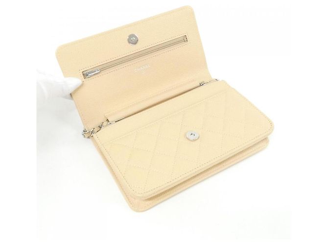 Chanel Timeless Classic Line AP0250 Chain Wallet Beige - vista 6