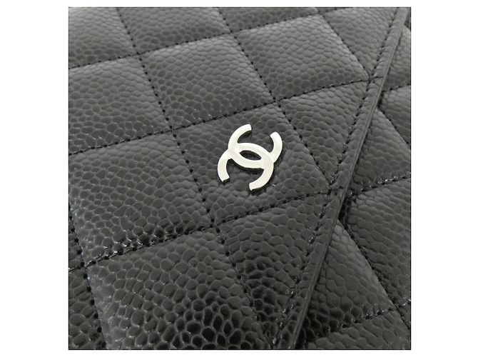 Portafoglio con catena Chanel Timeless Classic Nero Bordò - vista 4