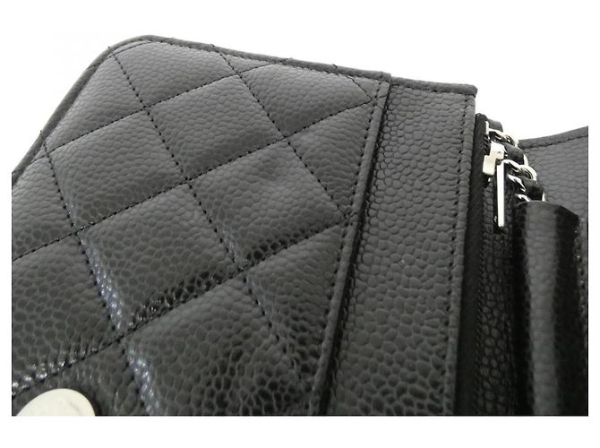 Portafoglio con catena Chanel Timeless Classic Nero Bordò - vista 8