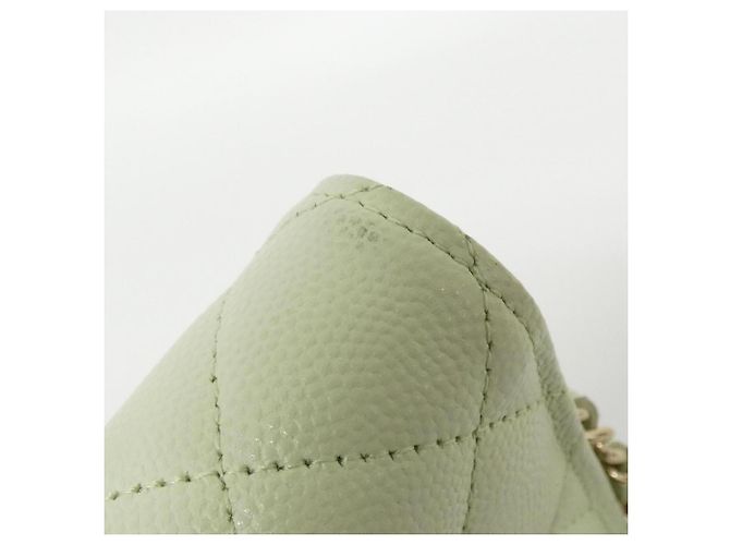Chanel Timeless Classic Line AP0250 Chain/Shoulder Wallet Verde chiaro - vista 6