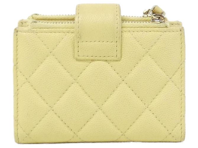 Monedero Chanel Timeless Classic Line Amarillo - vista 2