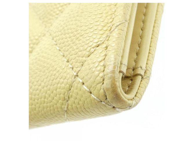 Monedero Chanel Timeless Classic Line Amarillo - vista 3