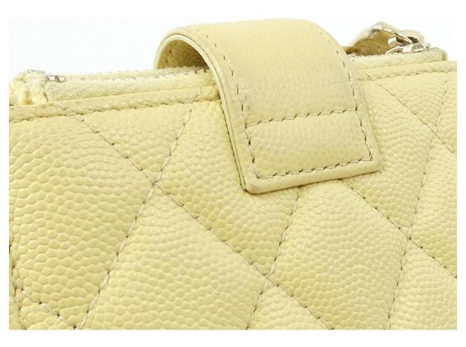 Monedero Chanel Timeless Classic Line Amarillo - vista 6