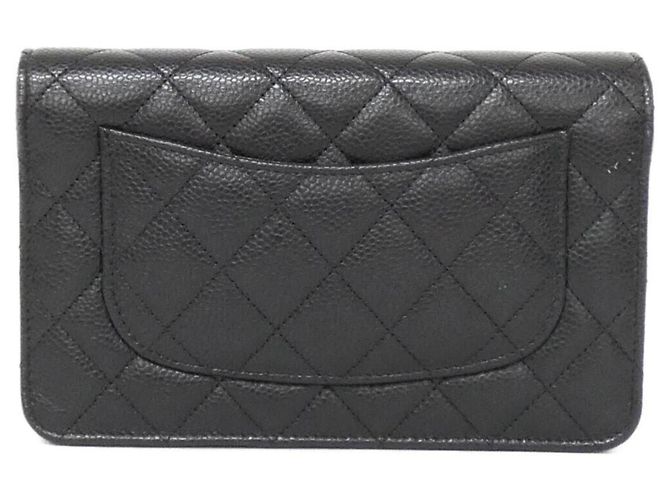 Portafoglio Chanel Timeless Classic Line con catena AP0250 Nero Bordò - vista 2