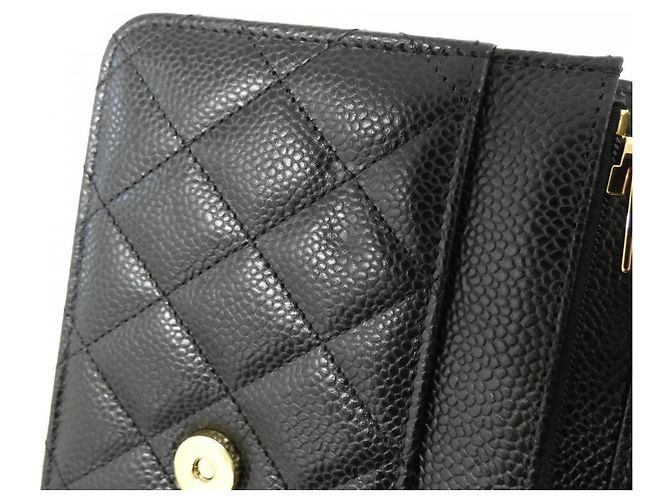 Portafoglio Chanel Timeless Classic Line con catena AP0250 Nero Bordò - vista 8