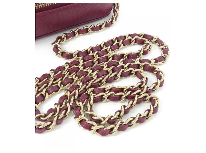 Borsa a Spalla Chanel Timeless Classic Line AP2426 Bordò - vista 6