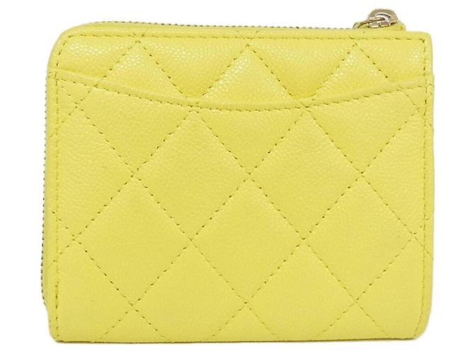 Cartera Chanel Timeless Classic Line Amarillo - vista 2