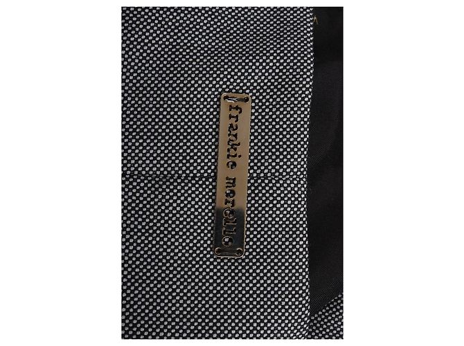 Frankie Morello Kleid schwarz-weiß gemustert - vista 9