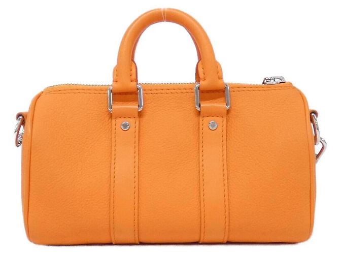 Louis Vuitton LV Aerogram Keepall XS M81004 Borsa Boston Arancione - vista 2