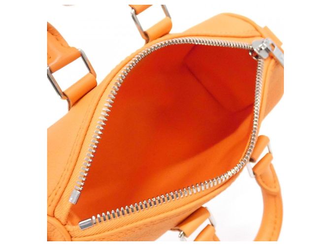 Louis Vuitton LV Aerogram Keepall XS M81004 Borsa Boston Arancione - vista 7
