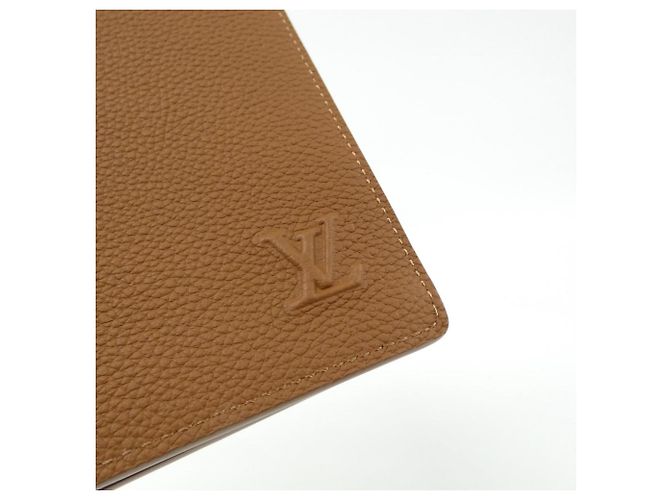 Louis Vuitton LV Aerogram Portefeuille Brazza Wallet Marrone - vista 3