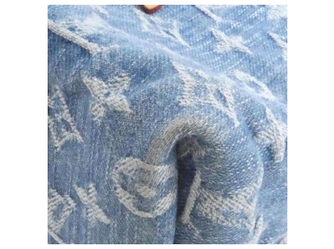 Borsa a tracolla Louis Vuitton LV Remix Monogram Denim Blu - vista 4