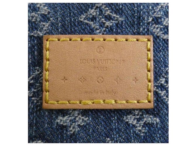 Borsa a tracolla Louis Vuitton LV Remix Monogram Denim Blu - vista 8