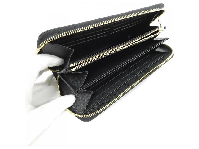 Cartera Louis Vuitton Epi Zippy Negro - vista 8
