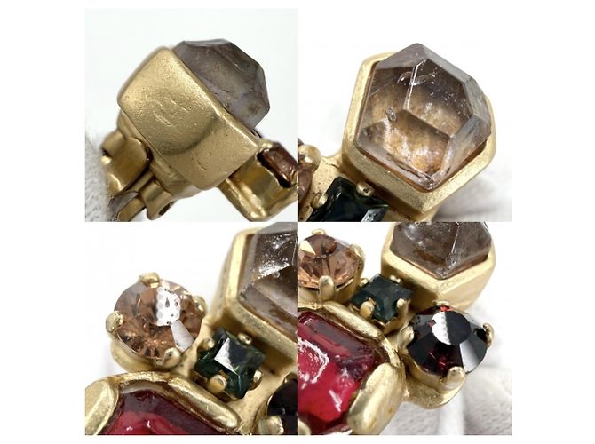 Orecchini a clip Chanel Vintage Gripoix Multicolore D'oro - vista 5