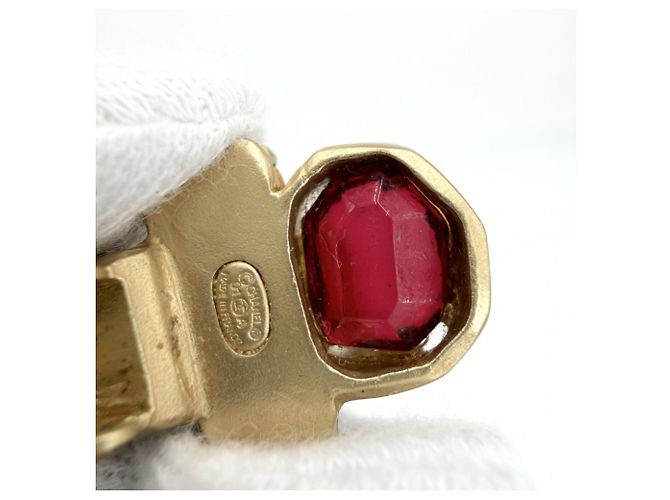 Orecchini a clip Chanel Vintage Gripoix Multicolore D'oro - vista 7