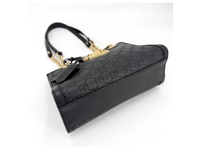 Padlock Borsa a spalla in pelle nera da donna Gucci Nero - vista 3