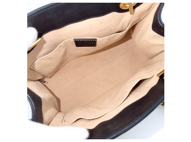 Padlock Borsa a spalla in pelle nera da donna Gucci Nero - vista 4