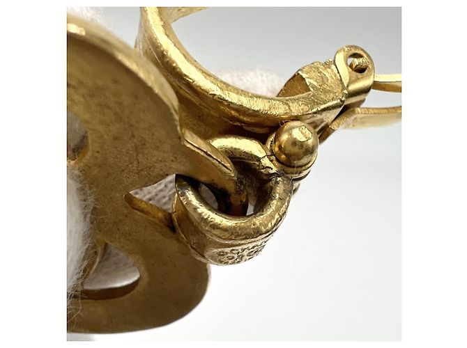 Orecchini Chanel Vintage Gold Clip D'oro - vista 10