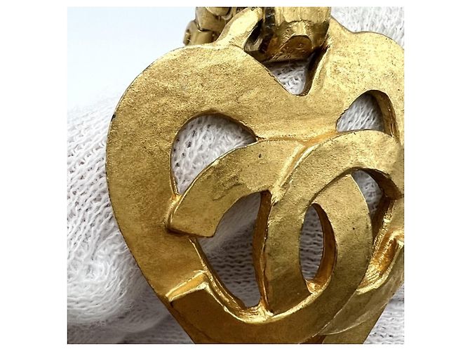 Orecchini Chanel Vintage Gold Clip D'oro - vista 11