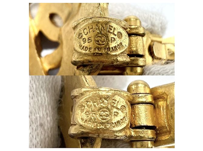 Orecchini Chanel Vintage Gold Clip D'oro - vista 3