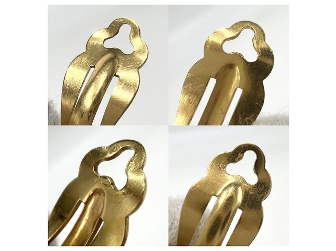 Orecchini Chanel Vintage Gold Clip D'oro - vista 4