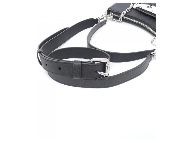 Borsa a Spalla Louis Vuitton Epi Marelle Nero - vista 5