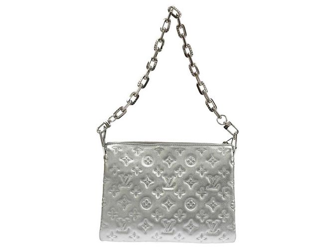 Borsa a Spalla Louis Vuitton Coussin PM M57913 Argento - vista 2