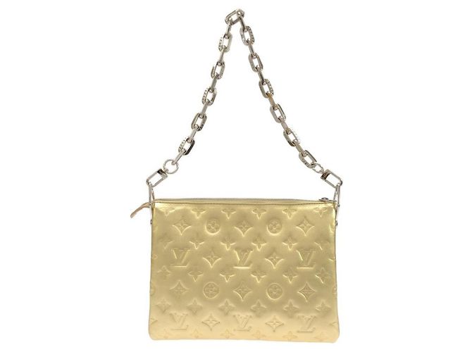 Borsa a Spalla Louis Vuitton Coussin PM M59278 D'oro - vista 2