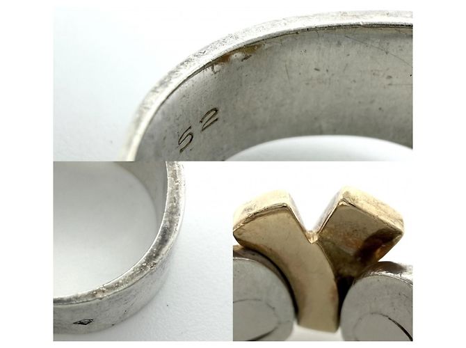 Ring Anello Ribbon Russet da donna Hermès Bianco - vista 5
