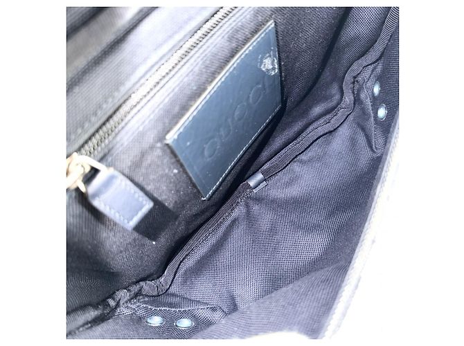 Marsupio in denim Gucci Blu navy - vista 4