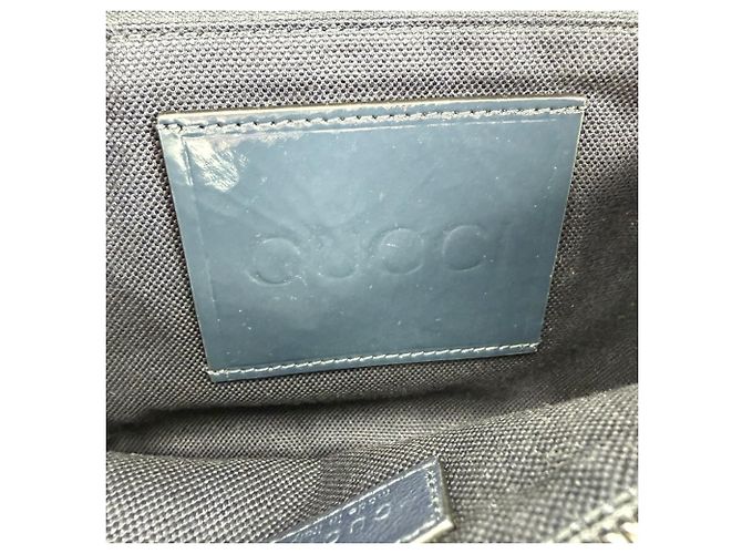 Marsupio in denim Gucci Blu navy - vista 5